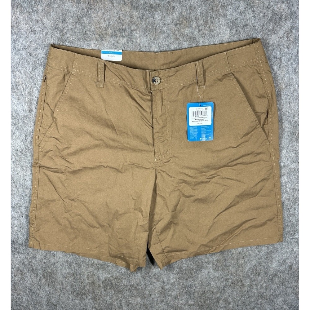 Columbia Pine Canyon Weekend Shorts Mens 36 Brown 8" Inseam NWT XM9409